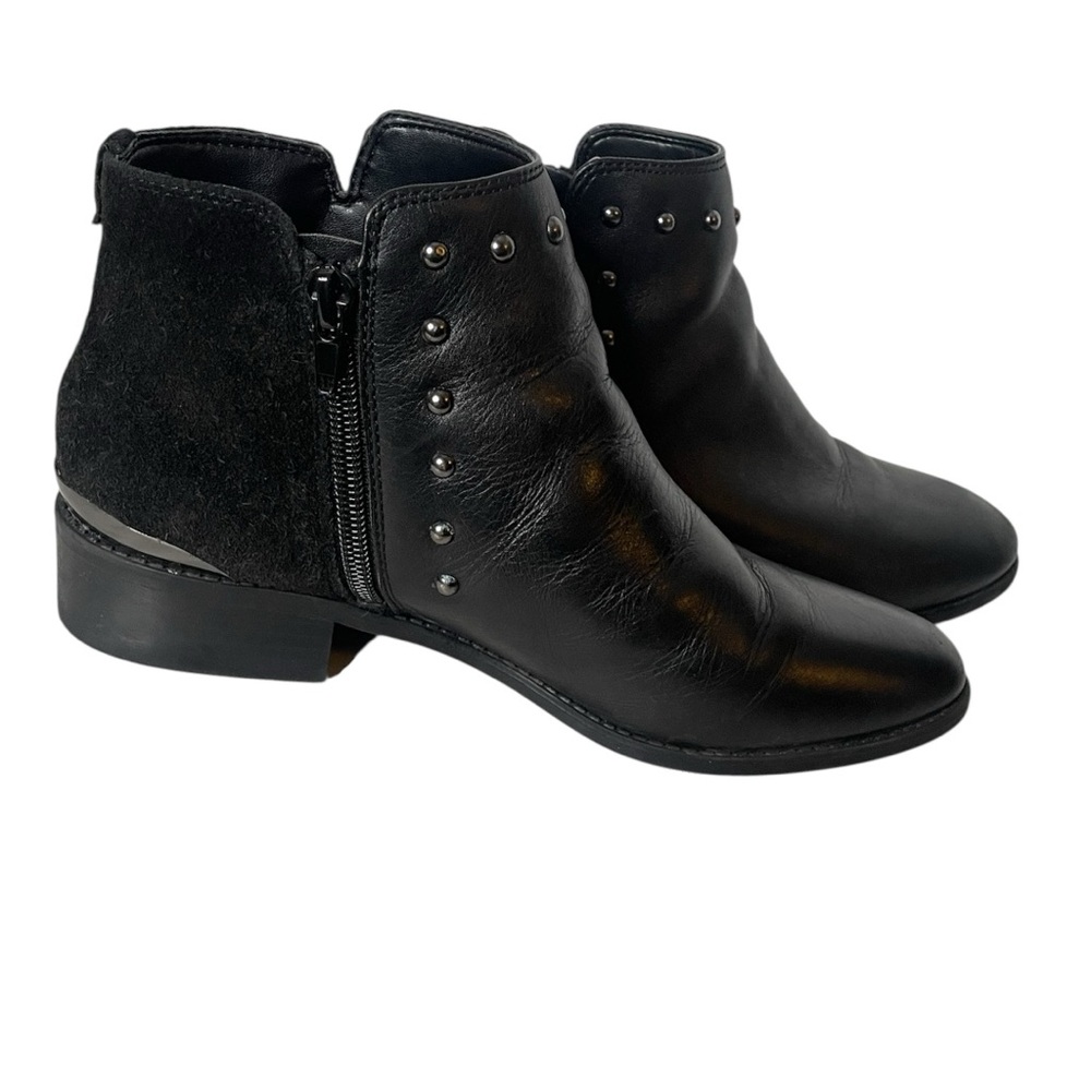Aldo Black Ankle Boots with Studded Detail Sz 7.5